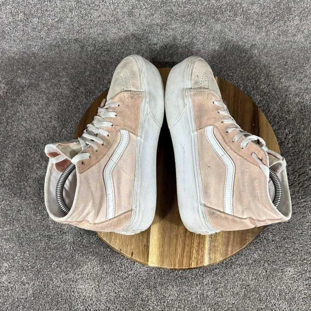 Vans Sk8-Hi Tapered Stackform Women's Size 8 Peach Platform Athletic Shoes Used